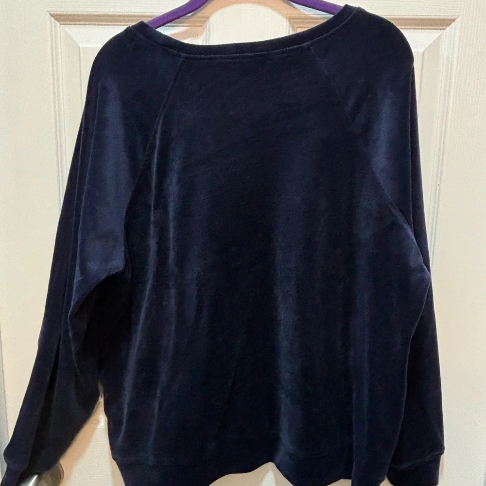 Women’s Gloria Vanderbilt Velour Shirt Size XL - Picture 3 of 3